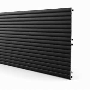 ZÓCALO PARA COCINA DE ALUMINIO NEGRO 10CM PERFIL