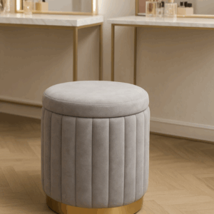 TABURTE REDONDO GRIS