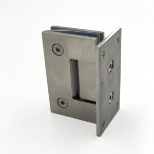Bisagra / Soporte de pared a vidrio 90° Satin