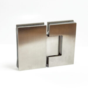 Bisagra Cuadrada para vidrio 180° Satin