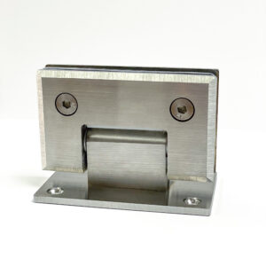 Bisagra / Soporte Biselado de pared a vidrio 90° Satin