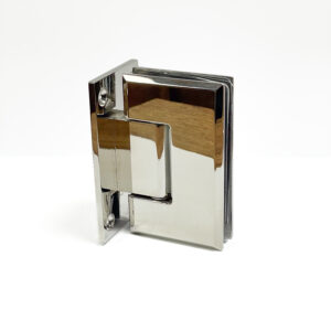 Bisagra / Soporte Biselado de pared a vidrio 90° Pulido