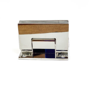 Bisagra / Soporte de pared a vidrio 90° Pulido