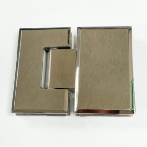 Bisagra Biselada para vidrio 180° Pulido