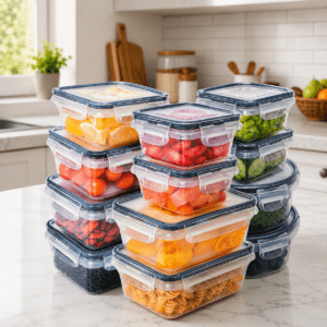 SET DE CONTENEDORES PARA COMIDA 12 PCS